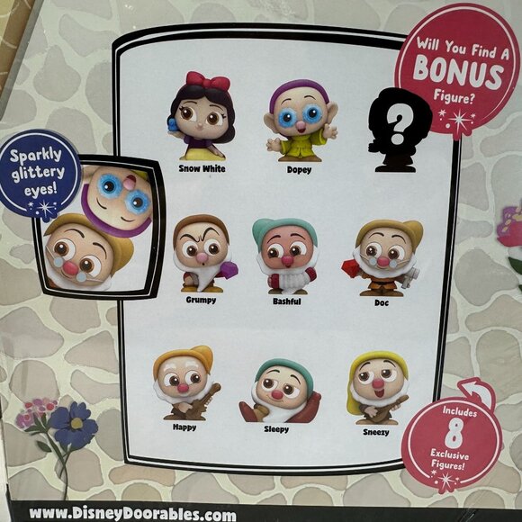 Disney Doorables Snow White & The Seven Dwarfs 85 Anniversary RETIRED NEW IN BOX - Picture 8 of 11